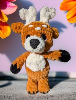 Süßes Amigurumi Rehkitz , handgefertigt - Neudorf-Bornstein