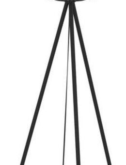 EGLO Stehlampe Stehleuchte ROMAZZINA, exkl. E27, Stahl, Stehlampe, Ein-/Ausschalter, ohne Leuchtmittel, Stativ Standleuchte, Dreibein, 140,5x32,5cm, Wohnzimmerlampe