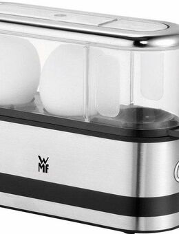 WMF Eierkocher KÜCHENminis® 2-Eier-Kocher, integrierter Wasserdosierer und Eipick, Anzahl Eier: 2 St., 250 W, hochwertiges Chromargan und langlebiges Tritan, Grifffläche