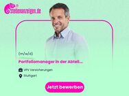 Portfoliomanager in der Abteilung Prozess-, Projekt-, Portfolio-, Anforderungs- und Testmanagement, Collaboration (m/w/d) - Stuttgart