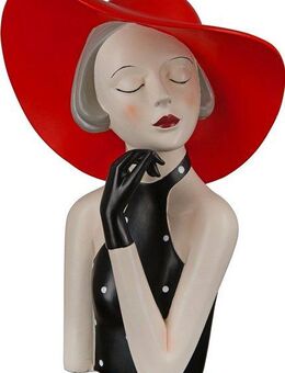GILDE Dekofigur Figur Lady mit rotem Hut (1 St)