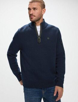 STREET ONE MEN Stehkragenpullover mit Zipper