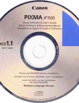 CANON ip1500 Setup-Software & Benutzerhandbuch / Driver CD-R - Andernach