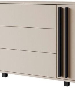 INOSIGN Sideboard Helsinki, Kommode mit 2 Türen und 3 Schubladen, Breite 150 cm (1 St), Push-to-Open-Schubladen, höhenverstellbare Einlegeböden
