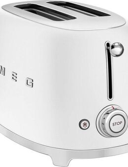 Smeg Toaster TSF01WHMEU, 2 kurze Schlitze, 950 W