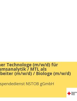 Medizinischer Technologe (m/w/d) für Laboratoriumsanalytik / MTL als Labormitarbeiter (m/w/d) / Biologe (m/w/d) - Bremen