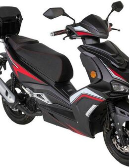 GT UNION Motorroller Striker 125, 124,6 ccm, 85 km/h, Euro 5, (Set, mit Topcase), Luftgekühlter Motor
