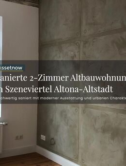 Einzugsbereite, sanierte 2-Zimmer Altbauwohnung mit Balkon in Altona-Altstadt - Hamburg