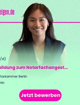 Ausbildung zum Notarfachangestellten (m/w/d) - Berlin