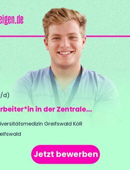 Mitarbeiter*in in der Zentralen Endoskopie - Greifswald