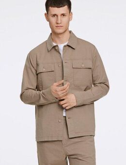 LINDBERGH Hemdjacke mit Logostickerei unten links