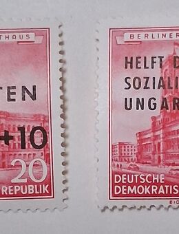 DDR 1956 Hilfe für Ägypten und Ungarn Satz komplett postfrisch - Görlitz