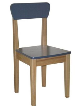 roba® Stuhl Natur/Blau, für Kinder