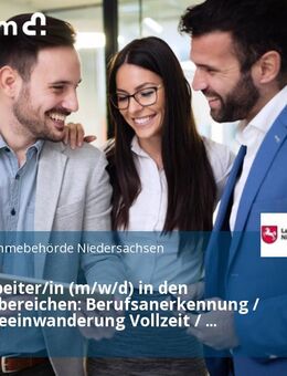 Sachbearbeiter/in (m/w/d) in den Aufgabenbereichen: Berufsanerkennung / Fachkräfteeinwanderung Vollzeit / Teilzeit - Osnabrück