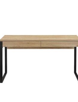 Places of Style Schreibtisch Moid, Computertisch im modernen Design, Breite 120/140/160 cm, mit Metallbeinen & Schublade