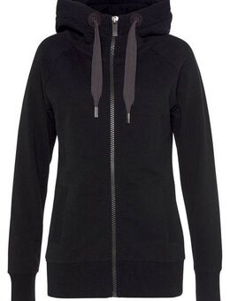 Elbsand Kapuzensweatjacke Kria mit Logodruck hinten, lässige Freizeitjacke mit Taschen