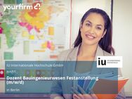 Dozent Bauingenieurwesen Festanstellung (m/w/d) - Berlin