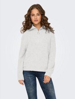 ONLY Strickpullover ONLBAKER L/S ZIP PULLOVER KNT NOOS