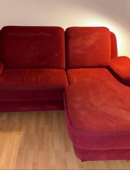 Gemütliches Eck-Sofa in Dunkelrot- muss dringend weg! - Hannover