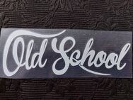 OLD SCHOOL Aufkleber / Sticker transparent Oldtimer 190x75mm - Zwickau