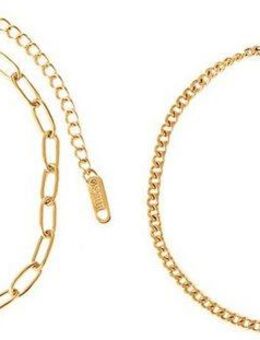 Firetti Fußketten Set Schmuck Geschenk Körperschmuck (Set, 2-tlg)