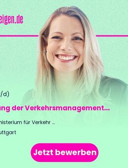 Leitung der Verkehrsmanagementzentrale (w/m/d) Vollzeit / Teilzeit - Stuttgart
