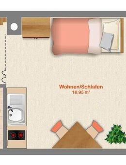 vermietetes Studentenappartement - direkt an der Uni im Stadtteil Birken - Bayreuth