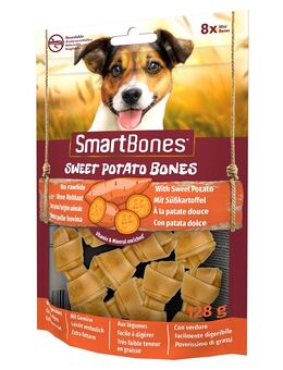 2 + 1 gratis! 3 x SmartBones Kausnacks - Knochen mit Süßkartoffel: für kleine Hunde (3 x 8 Stück)