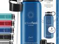 BeMaxx Trinkflasche Edelstahl ACTIVE FLASK blau 950ml in 75217