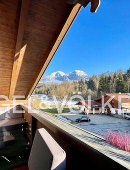 Gemütliche 2-Zimmer-Dachgeschosswohnung mit Bergblick - Bischofswiesen