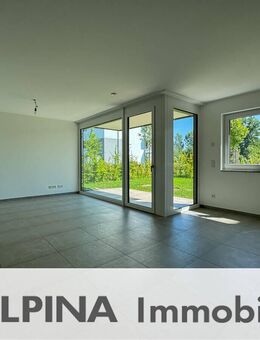 Moderne 4-Zimmer-Erdgeschosswohnung mit eigenem Garten am Mangfall-Kanal - bereits bezugsfrei! - Kolbermoor