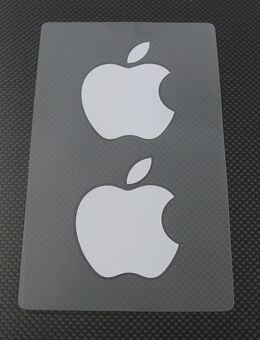2 + 2 + 2 Aufkleber Sticker Apple TV + iPad - 4,5 x 5,5 cm / 5,5 x 6,5 cm - weiß - Hamburg Hamburg-Nord