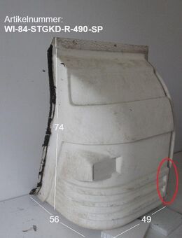 Wilk Seitenteil für Gaskastendeckel gebraucht RECHTS (Beifahrerseite) zB 490er Stern E BJ 84 Sonderpreis - Schotten Zentrum