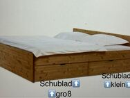 Doppelbett 200x200x30 Kiefer massiv gelaugt-geölt - Werther (Westfalen)