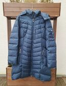 Daunenwintermantel für Damen, blau, Größe L in 53639