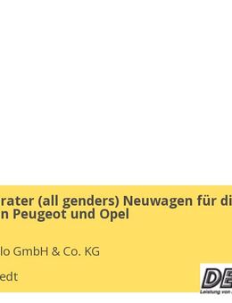 Verkaufsberater (all genders) Neuwagen für die Automarken Peugeot und Opel - Norderstedt