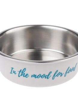 TIAKI Edelstahlnapf "In The Mood For Food" - 850 ml, Ø 17,2 cm