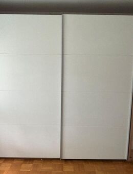 Großer Schwebetürenschrank 310 cm – Weiß/Braun – Neuwertig - München Bogenhausen