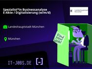 Spezialist*in Businessanalyse E-Akte / Digitalisierung (w/m/d) - München