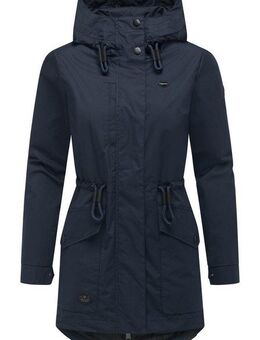 Ragwear Parka Alysa stylische Damen Übergangsjacke mit Taillenzugband