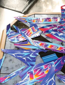 Dekor kit Sherco 50cc 2017-2025 Ultravector aufkleber set komplett - Egg (Günz)