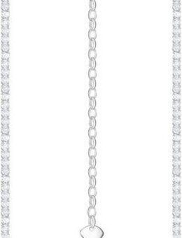 THOMAS SABO Kette ohne Anhänger Kette in Tenniskettengliederung mit Steinen, KE2303-051-14-L42v,L55v, mit Zirkonia (synth)