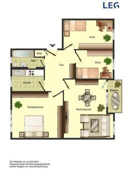 **Gemütliche Etagenwohnung mit Balkon in Unna-Süd** - Unna