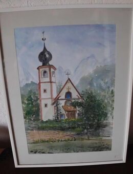 Gemälde "Kirche" von H. Schmuck - Merkelbach