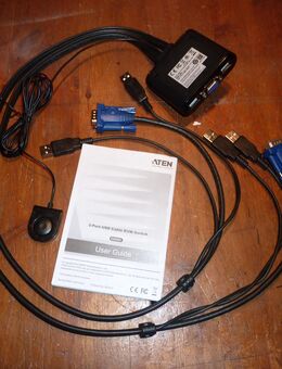 Switch Umschalter 2 PC auf 1x Monitor / TV 1x Maus 1x Tastatur - Büttelborn