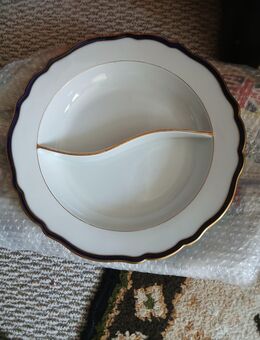 Meissen Teller / Platztteller mit Unterteilung - Heidenrod