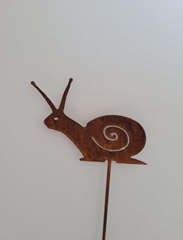 Süsse kleine Schnecke Edelrost zum Stecken Gartenstecker - Kraftisried