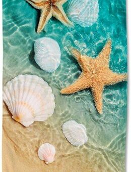 good morning Strandtuch Beachvibe, Microfaser (1-St), Mikrofaser, 100x180, Schnelltrocknend, Strand, Meer, Erwachsene