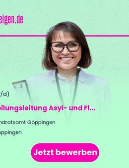 Abteilungsleitung Asyl- und Flüchtlingswesen (m/w/d) - Göppingen