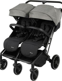 BabyGo Zwillingsbuggy Zwillingskinderwagen GOTwice, mit drei schwenkbaren Vorderrädern